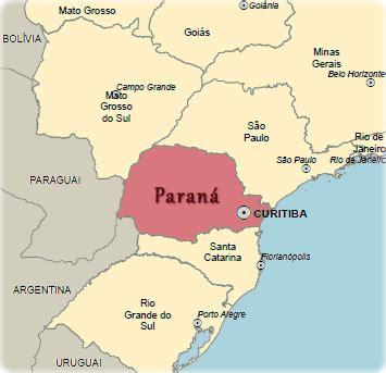 Mapa do Estado do Paraná