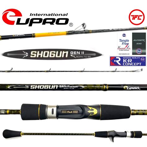 Eupro Shogun Gen Slow Jigging Spinning Overhead Baitcast Bc Rod