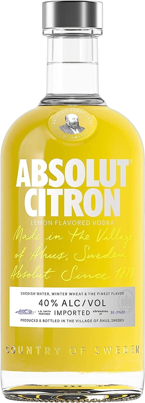 Absolut Citron Lemon Flavoured Swedish Vodka 70 Cl Uk Grocery