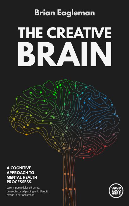 The Creative Brain Book Cover Template Postermywall