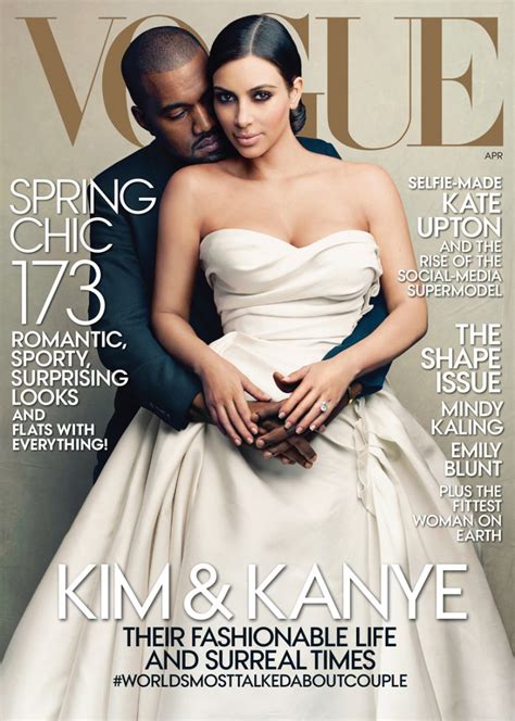 Kim and Kanye Land Vogue Cover, Nearly Upstaged by Unwieldy Hashtag ...