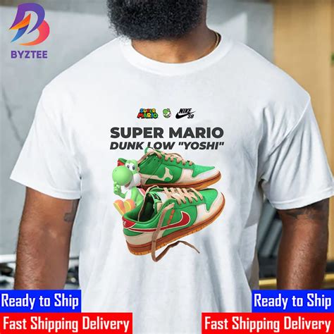 Super Mario X Nike SB Dunk Low Yoshi Shirt Corporate Values Open Door