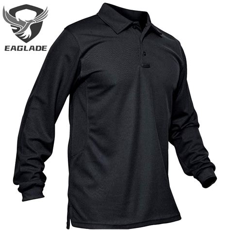 Eaglade Tactical Cargo Polo For Men In Black Quick Dry Ixlp Shopee Malaysia