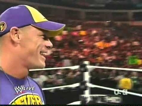 WWE RAW 2 21 11 John Cena Addresses The Rock YouTube