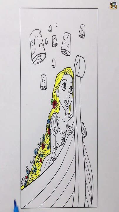 Disney Princess Rapunzel Boat Ride Coloring Pages From Tangled Coloring