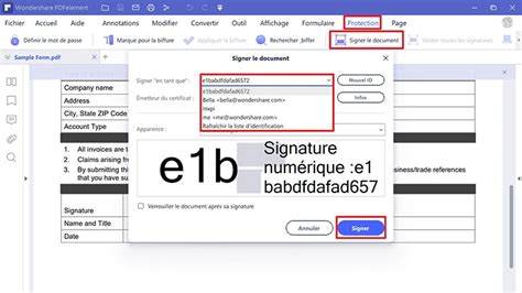 Création gratuite d une signature électronique dans Word