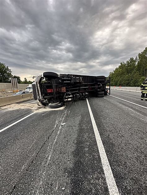 I 95 Stretch Shut Down For Overturned Tractor Trailer In Harford County