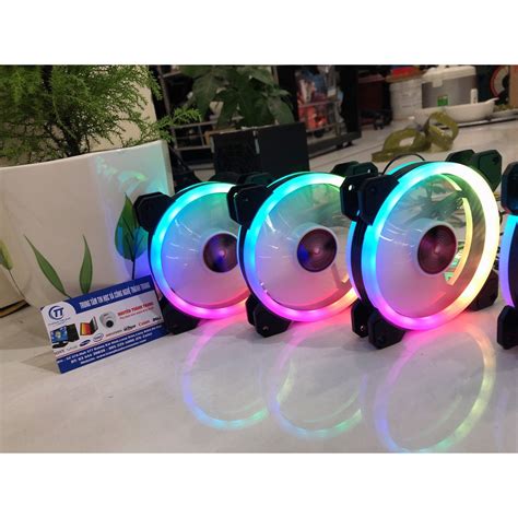 Qu T T N Nhi T Fan Led Rgb Coolmoon V Led Rgb Ng B Hub Coolmoon