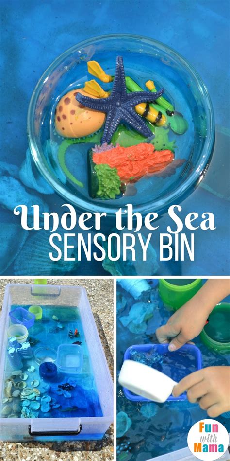 Ocean Theme Preschool Sensory Bin - Fun with Mama