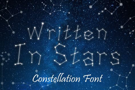 Written in Stars, Constellation Zodiac Font! (435043) | Other | Font ...