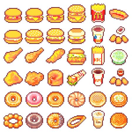 cute food japanese kawaii pixel junk food Fast Food mc donalds kawaii ...