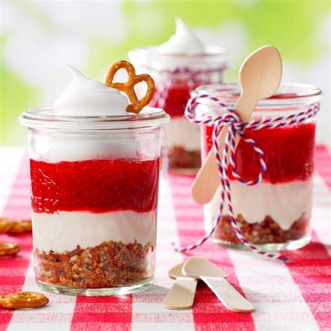 Strawberry Pretzel Dessert Jars Recipe Taste Of Home