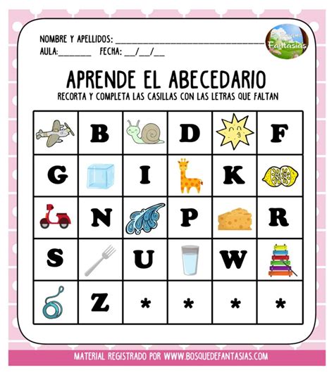 Abecedario Recortable Hoja Aprender El Abecedario Abecedario Fichas