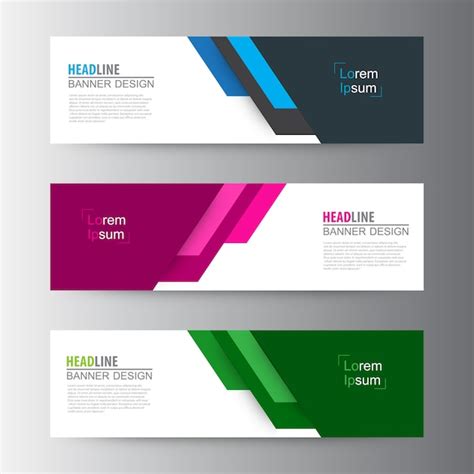 Premium Vector Abstract Banner Web Template