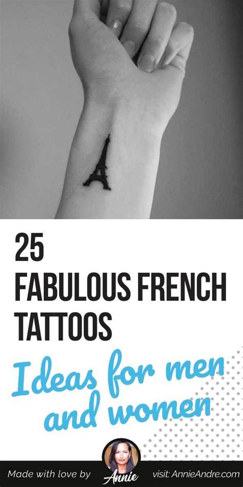 French Tattoo Ideas For Men And Women Symbols Quotes More