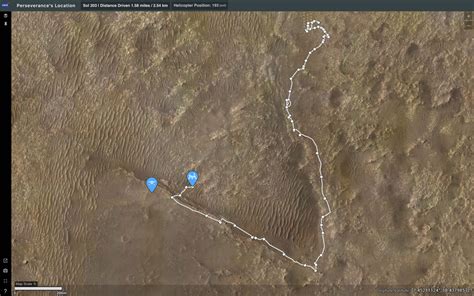 Where Is Perseverance Location Map Nasa Mars Exploration