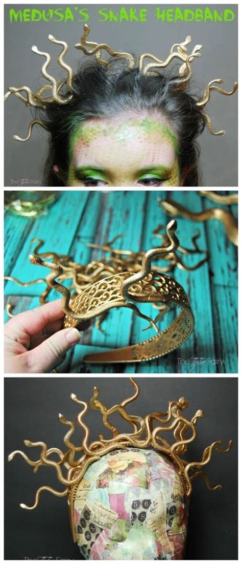 Learn to easily make this fun Snake Headband for your Medusa costume this #Halloween with ite ...