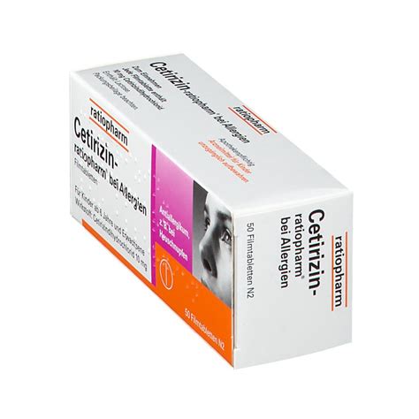 Cetirizin Ratiopharm Mg Filmtabletten Bei Allergien St Shop