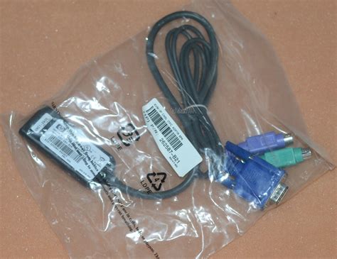 HP 396632 001 RJ45 To VGA PS 2 KVM IP CAT5 Interface Adapter Cable