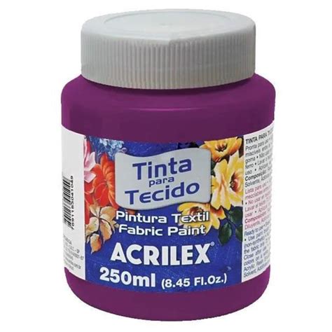 Tinta Tecido Fosca 250Ml Magenta Acrilex No Shoptime