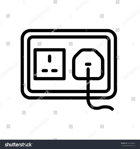 Plug Socket Stock Vector Royalty Free 704206606 Shutterstock