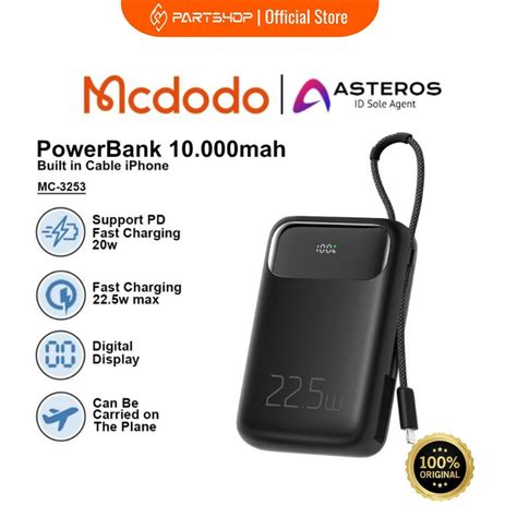 Jual Mcdodo MC 325 Powerbank 10000mAh PB USB A USB Type C Output Power