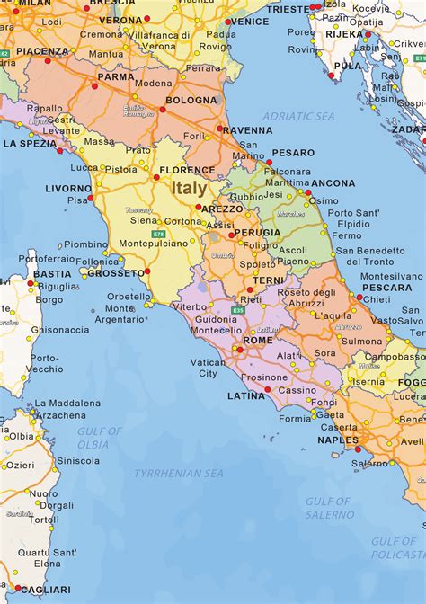 Digitale Staatkundige Landkaart Italië 1444 Kaarten En Atlassennl
