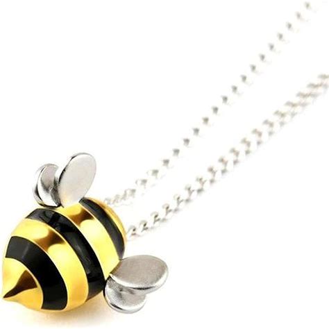 Oqsm Project Honey Bees Adopt A Bee Necklace Bee Inspired Silver