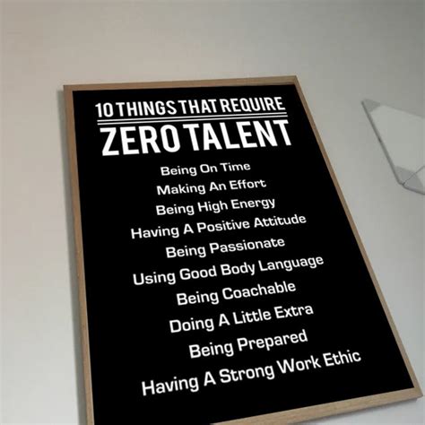 Things That Require Zero Talent Poster Etsy