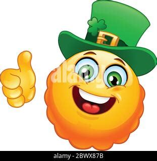 Leprechaun Emoticon Emoji Face Cartoon Icon Stock Vector Image & Art - Alamy