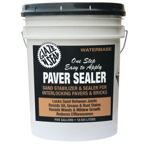 Eagle 5 Gal Clear Wet Look Solvent Based Acrylic Concrete Paver Sealer