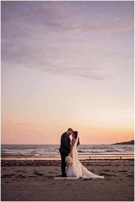 Amanda Josh Romantic Sunset Beach Wedding At Newport Beach House