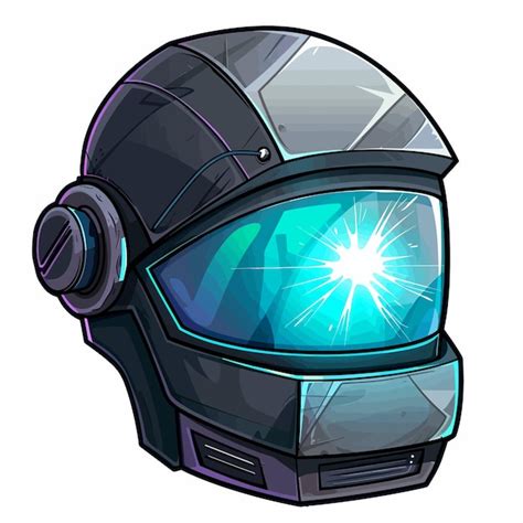 Premium Vector Vector Cartoon Welding Helmet Isolated White Background