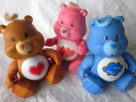 Vintage Poseable Care Bears Figures Tenderheart Love A Lot