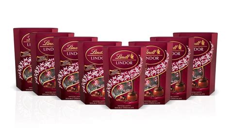 Lindt Lindor Double Chocolate Truffles 200g X 8 Lindt Chocolate Groupon