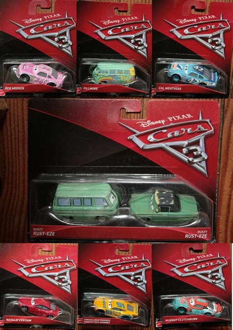 Disney Pixar Cars Mcqueen Storm Fillmore Cruz Ramirez Flo Reb