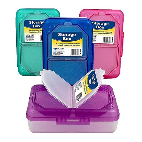 C Line® Storage Box Assorted 4pack Staples