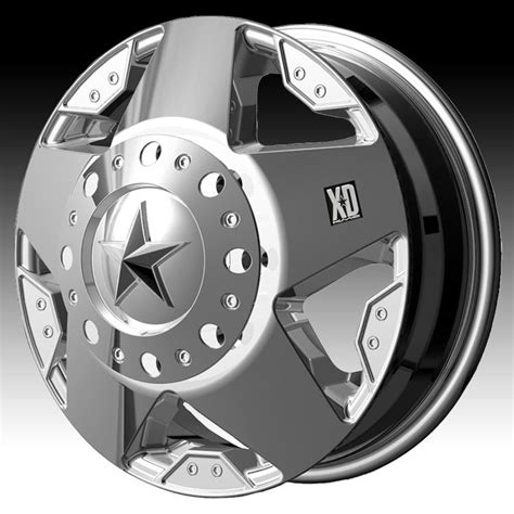 Kmc Xd Series Xd775 Rockstar Dually Chrome Custom Wheels Rims Xd