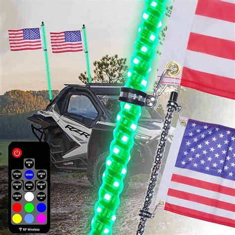 Amazon Yaojia Led Lighted Whips Antenna Pc Led Whip Lights With