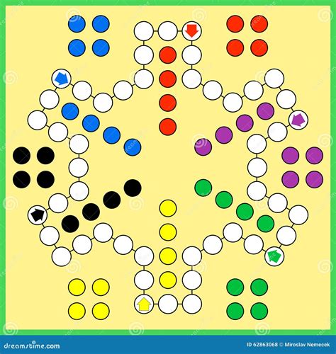 Ludo Board Game With Fairy Tale Characters Eps Cartoon Vector