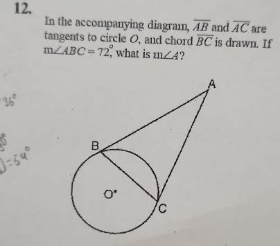 12 In The Accompanying Diagram Overline AB And Overline AC Are