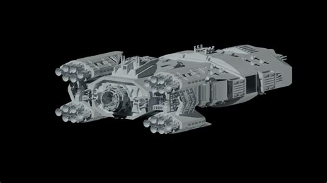 The spaceship Dreadnought 3D model 3D model | CGTrader