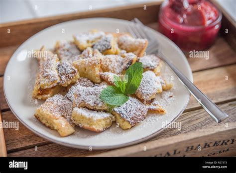 Kaiserschmarrn Traditional Austrian Pancake Dessert Stock Photo Alamy