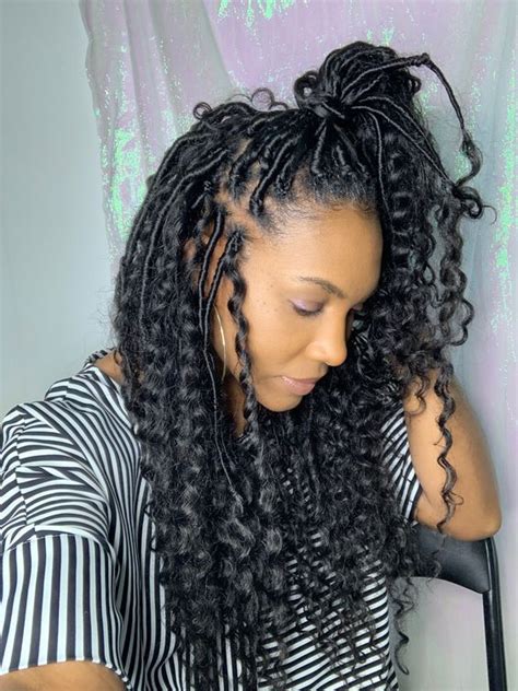 Xtrend 18inch Boho Faux Locs Crochet Hair Pre Looped Bohemian Goddess