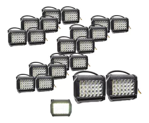 10 Par Faros 24 Led Auxiliar Dually Con Estrobo 4x4 72w Envío gratis