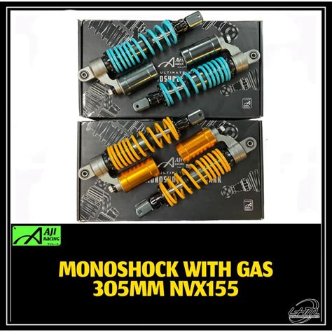 NVX V1 V2 AEROX 155 AJI RACING MONOSHOCK ABSORBER WITH GAS TANK