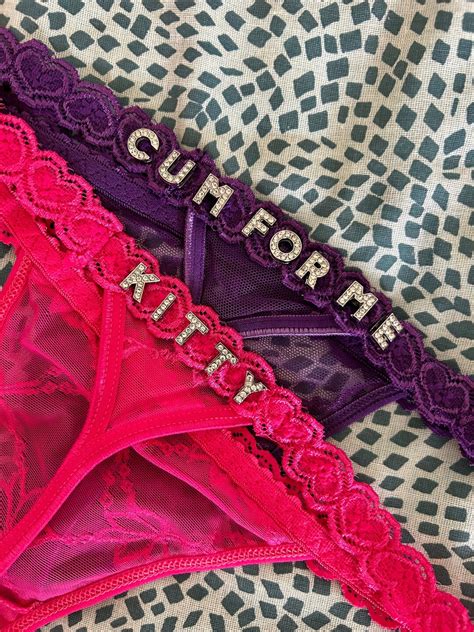 Custom Thong G String Custom Name Thong Personalized Thong Bikini Chain Etsy