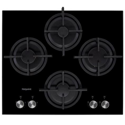 Hotpoint HGS61SBK 60cm Gas Hob - Black | Homebase