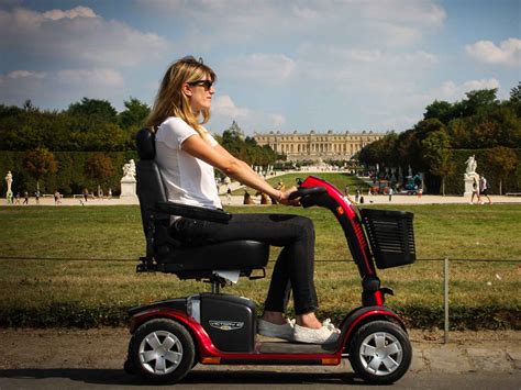 Electric mobility scooter rental for people with difficulty walking