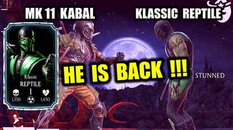 Mk Mobile Mk Kabal Vs Klassic Reptile How To Get Klassic Reptile